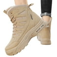 thumbnail image 3 of Dsscvnef Bottes de Neige pour Hommes Chaussures d'Hiver Isolées Thermiquement Bottes de Randonnée pour Confort par Temps Froid, 3 of 9