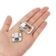 thumbnail image 4 of Cerradura de gancho 1.5" x 1", 12 Paquete de hebilla metálica para caja de joyería, caso de madera, plata, 4 of 7