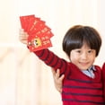 thumbnail image 4 of HOOWIFFY 10 Pcs Porte-Argent Enveloppes Rouges Hong Bao pour Nouvel An Rectangulaire pour Rassemblements 2025, 4 of 6