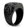 thumbnail image 7 of Edward Mirell Titanium Black Ti Casted Design Signet Ring, 7 of 7