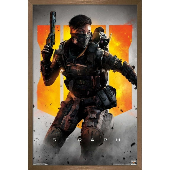 Call of Duty: Black Ops 4 - Seraph Key Art Wall Poster, 22.375" x 34", Framed