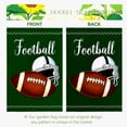 thumbnail image 4 of Football Garden Flag Football Helmet Double Sided Yard Flag The Big Game Polyeaster Garden Flags Sunday Sports Party Vertical Green House Banner 12 x 18 Inch Outdoor Decorative, 4 of 7