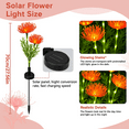 thumbnail image 3 of Lyacmy 4 Pack Red Flower Solar Garden Lights Outdoor, Waterproof Solar Lights for Yard Pathway Patio Outdoor Decor, 3 of 6