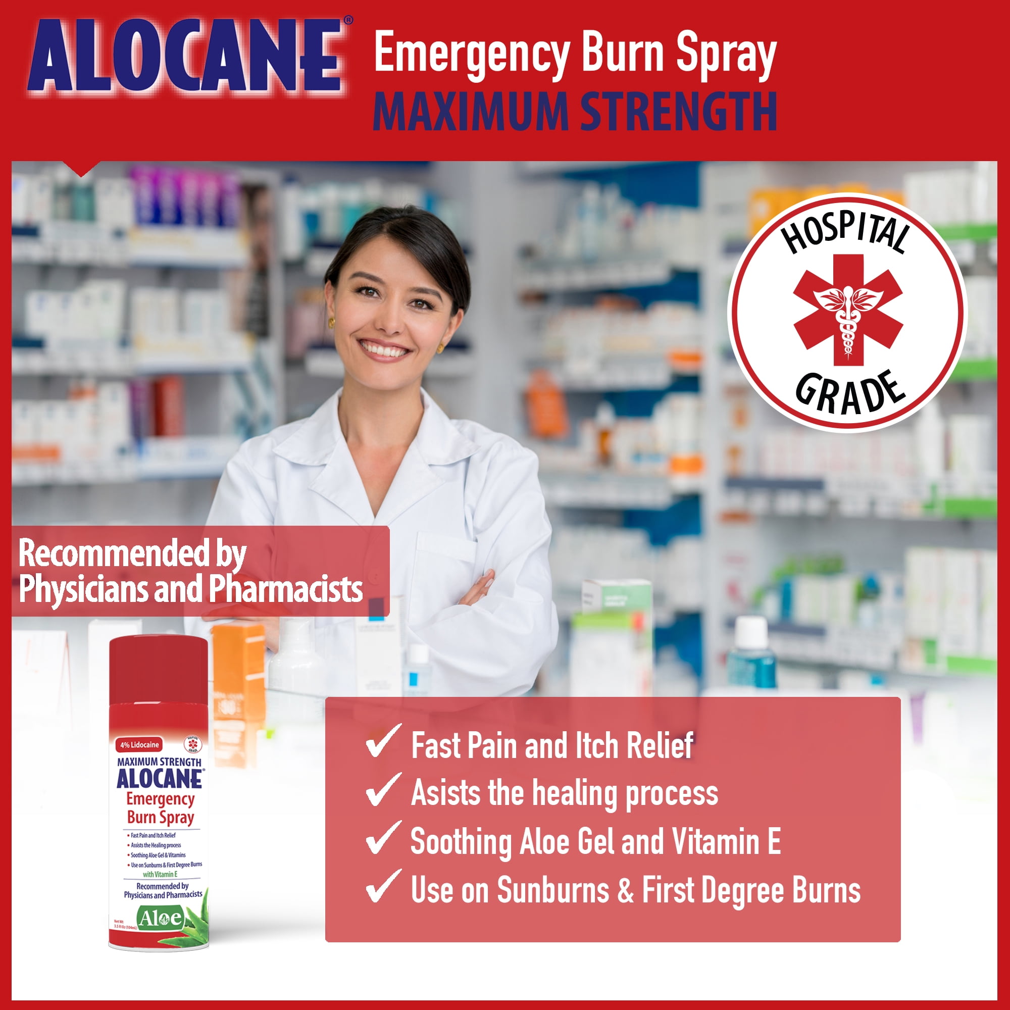  Alocane® Botanicals Burn Care Relief Spray 4.0 Fl Oz