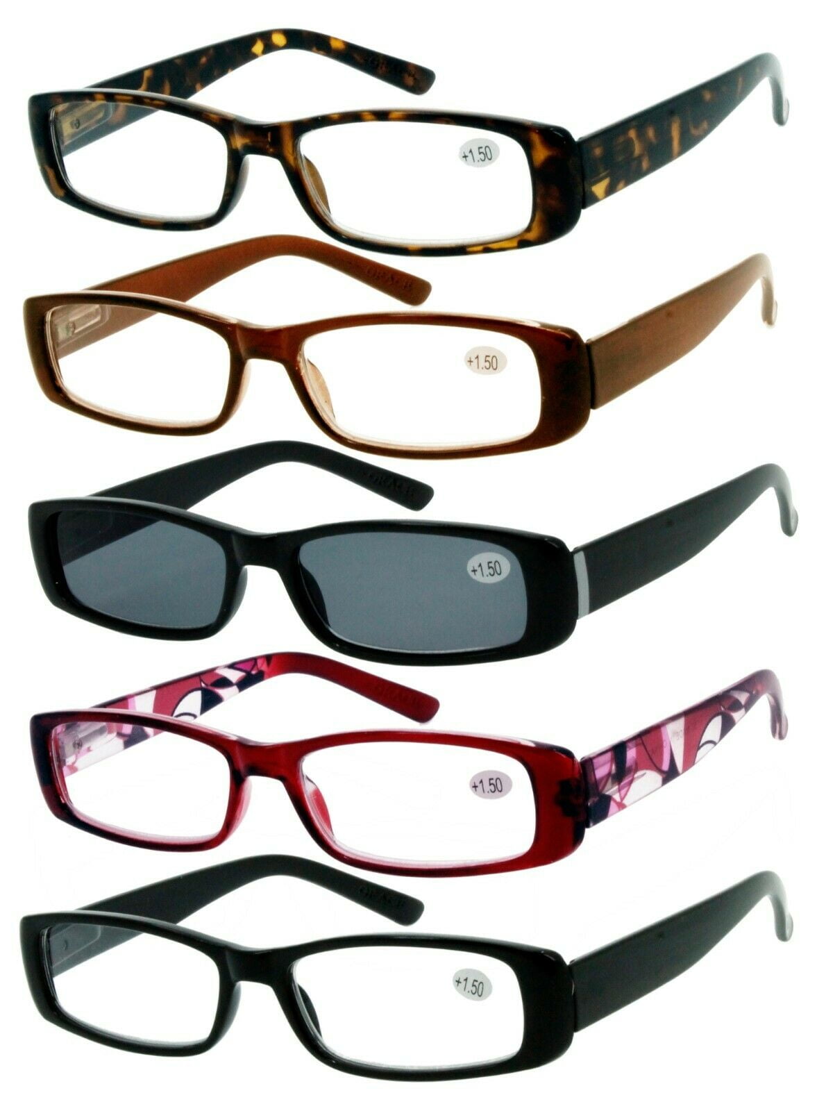 Grace Reader Reading Glasses 5 Pack +2.75