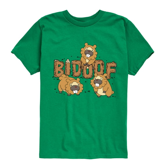 Pokémon - Bidoof Wood - Youth Short Sleeve Graphic T-Shirt