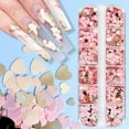 thumbnail image 4 of Nail Glitter Flake Oro Ciruelas Corazón Glitter Lentejuelas Nail Arts Suministros Confetti Glitter para Uñas Diseños Suministro Nail Sparkles Glitter, 4 of 8