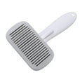 thumbnail image 4 of Auto Brosse pour Animaux de Compagnie, ABS Rapide Épilation Brosse Slicker pour Animaux de Compagnie Multifonctionnelle Poignée Confortable pour la Maison en Acier Fil Tête en Caoutchouc Gris, 4 of 8
