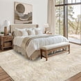 thumbnail image 2 of Washable Rug 9x12 Area Rug for Bedroom Vintage Living Room Rug Neutral Farmhouse Rug Non Slip Large Area Rug Soft Throw Rugs Stain Resistant Carpet for Dining Room Nursery Beige 9'x12', 2 of 8