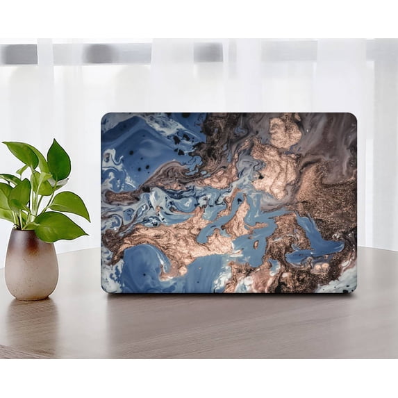 Only Compatible MacBook Pro 15" Case 2016 - 2019 Released Model A1990&A1707, Plastic Hard Case Cover Cable Tie, Marble 16_1