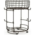 thumbnail image 2 of Auledio Mug Tree Holder with Storage Basket Freestanding Storage Rack for Kitchen Pantry (Bronze), 2 of 6
