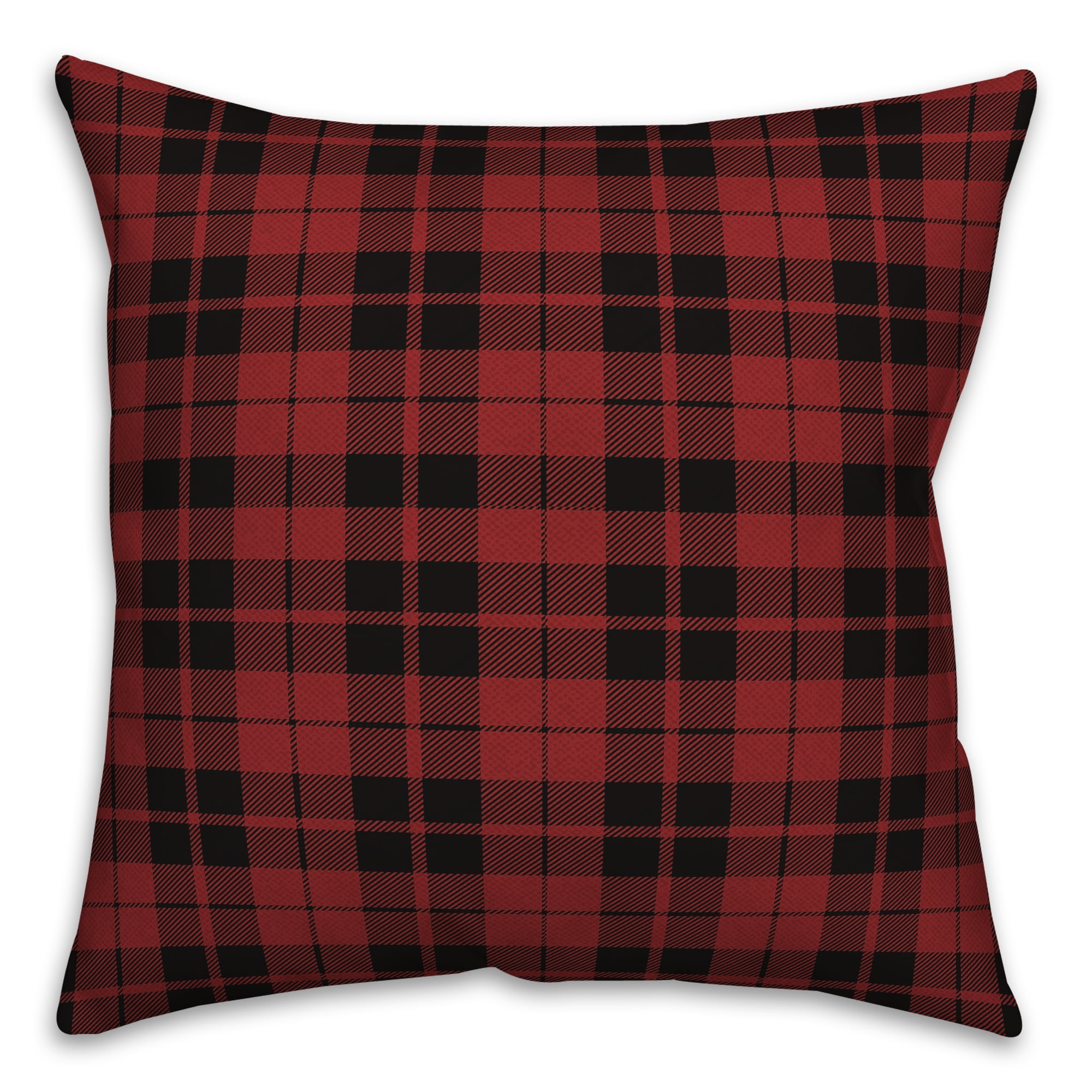 Creative Products Baby It's Cold Outside Plaid 18x18 Spun Poly Pillow