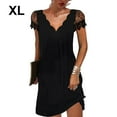 thumbnail image 5 of Qarigey Vestido corto con cuello en V para mujer, informal, , para cena, graduación, escuela, banquete, fiesta de verano, moda de diario, ropa Type5 NO5, 5 of 5