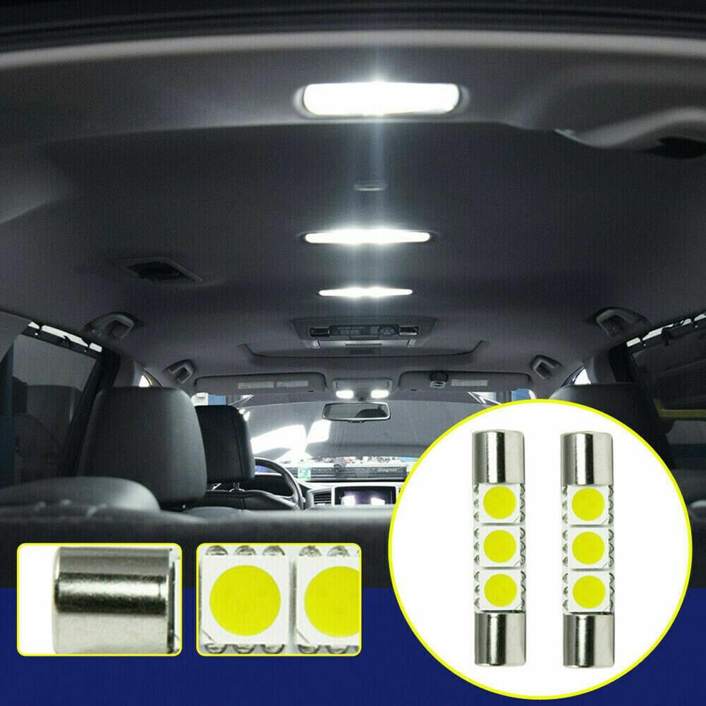  9pcs White Car Bulbs LED Interior Reading Light Kit