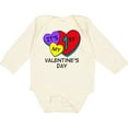 thumbnail image 3 of Inktastic 1st Valentine's Day Hearts Boys or Girls Long Sleeve Baby Bodysuit, 3 of 5