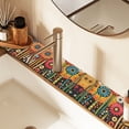 thumbnail image 2 of Yayeee Faucet Mat for Kitchen Sink 14.7" Diatomite Long Splash Guard Pad, Red Colorful Flowers with Dots, 2 of 7