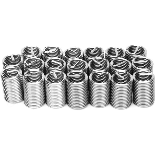 ZOUSSIQI 20Pcs Helicoil Thread Repair Insert, 1.5 Stainless Steel Thread Repair Sleeve, Helical Insert (2.5D) CA919-45827