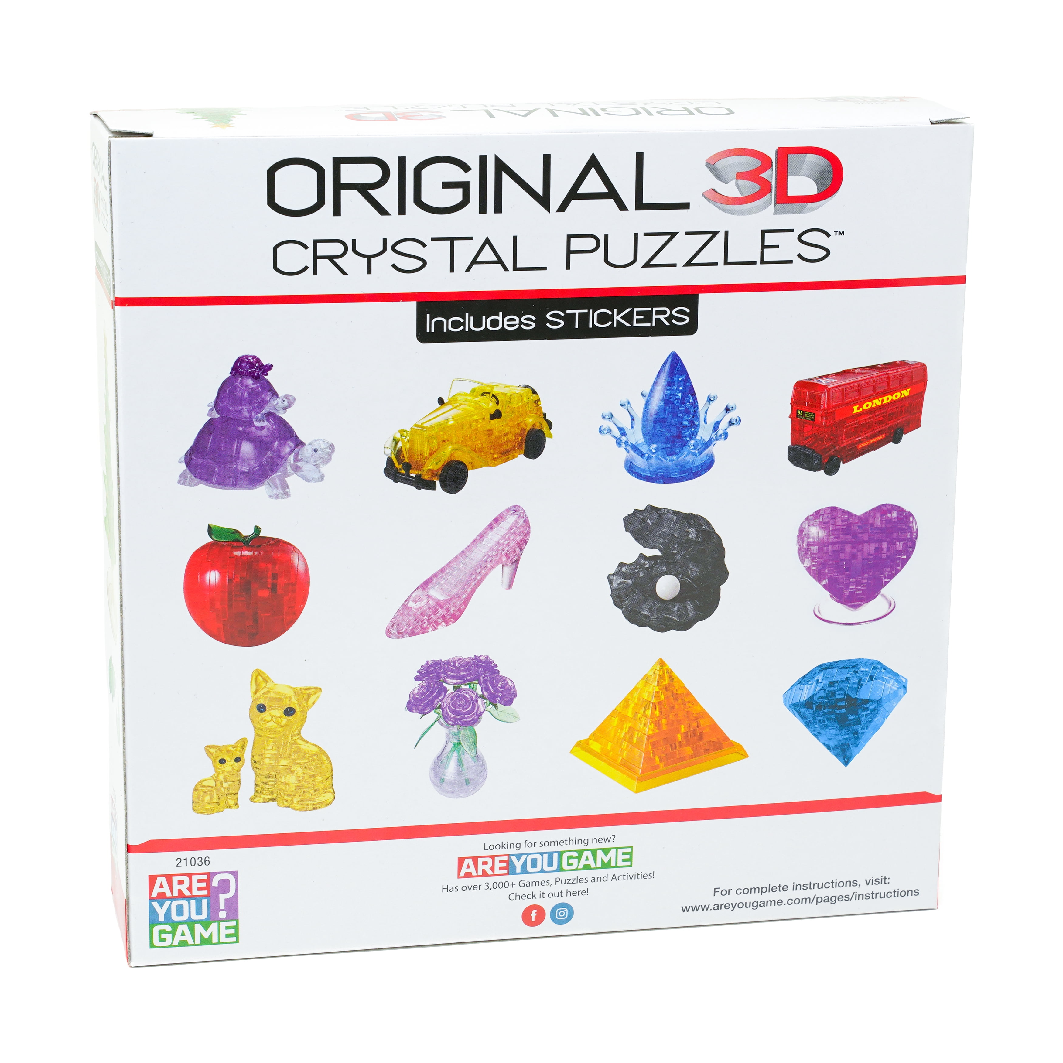 AreYouGame.com 3D Crystal Puzzle - Christmas Tree: 69 Pcs