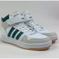thumbnail image 2 of Adi-das Postmove Mid Mens 8 White Green Basketball Shoes Sneakers Gum IE9824, 2 of 6