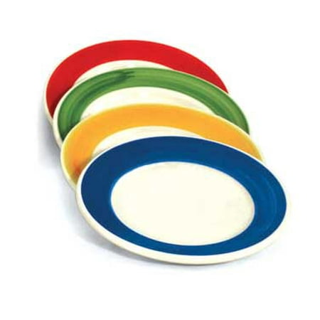 

Crestware PICR42G Piccolo Green Rim Plate 6-3/4 - 1 doz