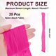 thumbnail image 2 of Uxcell Tela de Flores de Medias de Nailon, Kit de Manualidades Florales DIY de 65 cm/25.6" (Rojo Rosa, Paquete de 25), 2 of 6