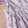 thumbnail image 3 of Vedolay Young Girl Dresses Vintage Floral Girls Dress Summer Casual Cotton Baby Dress,Purple 4-5 Years, 3 of 5