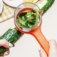 thumbnail image 2 of Bearachild Peladores de verduras con recipiente colgante de acero para pelar, con cuchilla de doble cara, ideal para pelar frutas y verduras. Cocina y Comedor Verde claro, 2 of 6