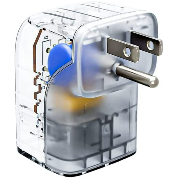 Clamper Single Outlet Surge Protector, Right Angle, Small& SpaceSaving