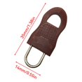 thumbnail image 4 of Wosthever Tirador de cremallera Cremalleras desmontables extraíbles Hebilla de tracción Fijador de cremallera fácil de combinar Equipaje Almacenamiento y organización del hogar Café Pequeño, 4 of 6