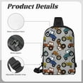 thumbnail image 6 of Rocae Color Tractor for Lightweight Chest Bag Dual Pocket, Waterproof Crossbody Sling Bag for Men and Women, 6 of 8