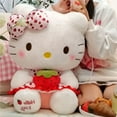 thumbnail image 3 of New Sanrio Plush Toy Strawberry Hello Kitty Plushies Stuff Doll Children Girl Throw Pillow Giant Stuffed Cuddly Xmas Gift Toy, 3 of 22