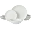 Gibson Home Bethel 12-Piece Matte White Stoneware Dinnerware Set ...