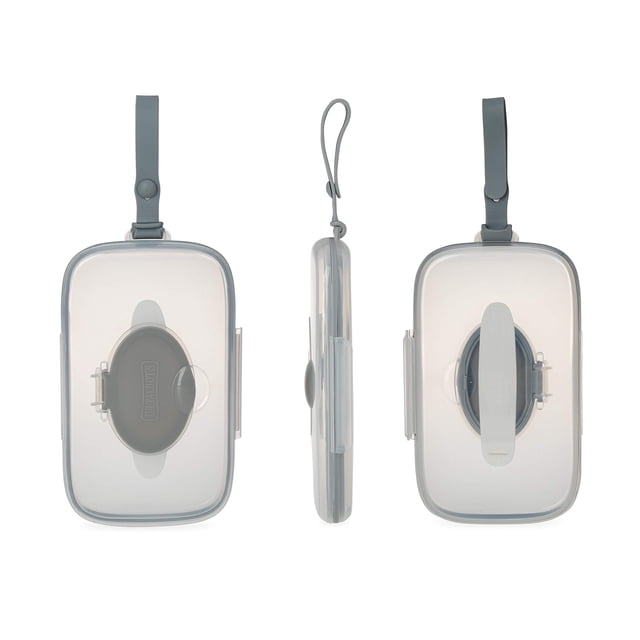 Dispensador de toallitas húmedas para bebé Dr. Talbot's Deluxe de viaje, gris