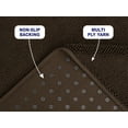 thumbnail image 3 of American Soft Linen, Silicone Backing Bath Rug, 100% Cotton 20x34 inches, Soft Absorbent Bath Mat Rugs, Brown, 3 of 6