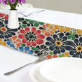 thumbnail image 4 of Yayeee Table Runner 90 inches Long Home Kitchen Dinning Party Decoration, Dark Floral, 4 of 7