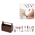 thumbnail image 3 of Mini Caja de Herramientas en Miniatura, Juguetes para Niños, Mini Caja de Herramientas, Herramientas para Casa de Muñecas, Modelo de Caja de Herramientas de para Casa de Muñecas, 3 of 7