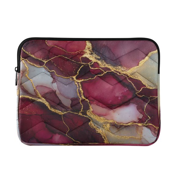 Laptop Bag Briefcases Computer Inner Bags Computer Bags Laptop Sleeves Work Travel School Bag16inch Wine-red Marble