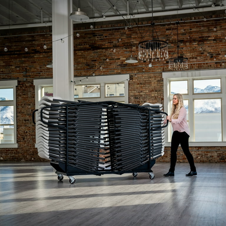 Lifetime Heavy Duty Folding Chair Utility Cart with Wheels, Dolly