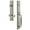 Satin Nickel, variant on Grandeur 847380 Carre Solid Brass Rose Left Handed Keyed Entry Single Cylinder Full Plate
