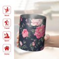 thumbnail image 5 of 12oz Coffee Tumblers Pioneer Flower Stainless Steel Vacuum Insulated Travel Tumbler Coffee Cups Mug with Lid and Straw with Cleaning Brush for Cold & Hot Drinks, 5 of 5