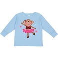 thumbnail image 3 of Inktastic Ballerina Dance Monkey Girls Long Sleeve Toddler T-Shirt, 3 of 5