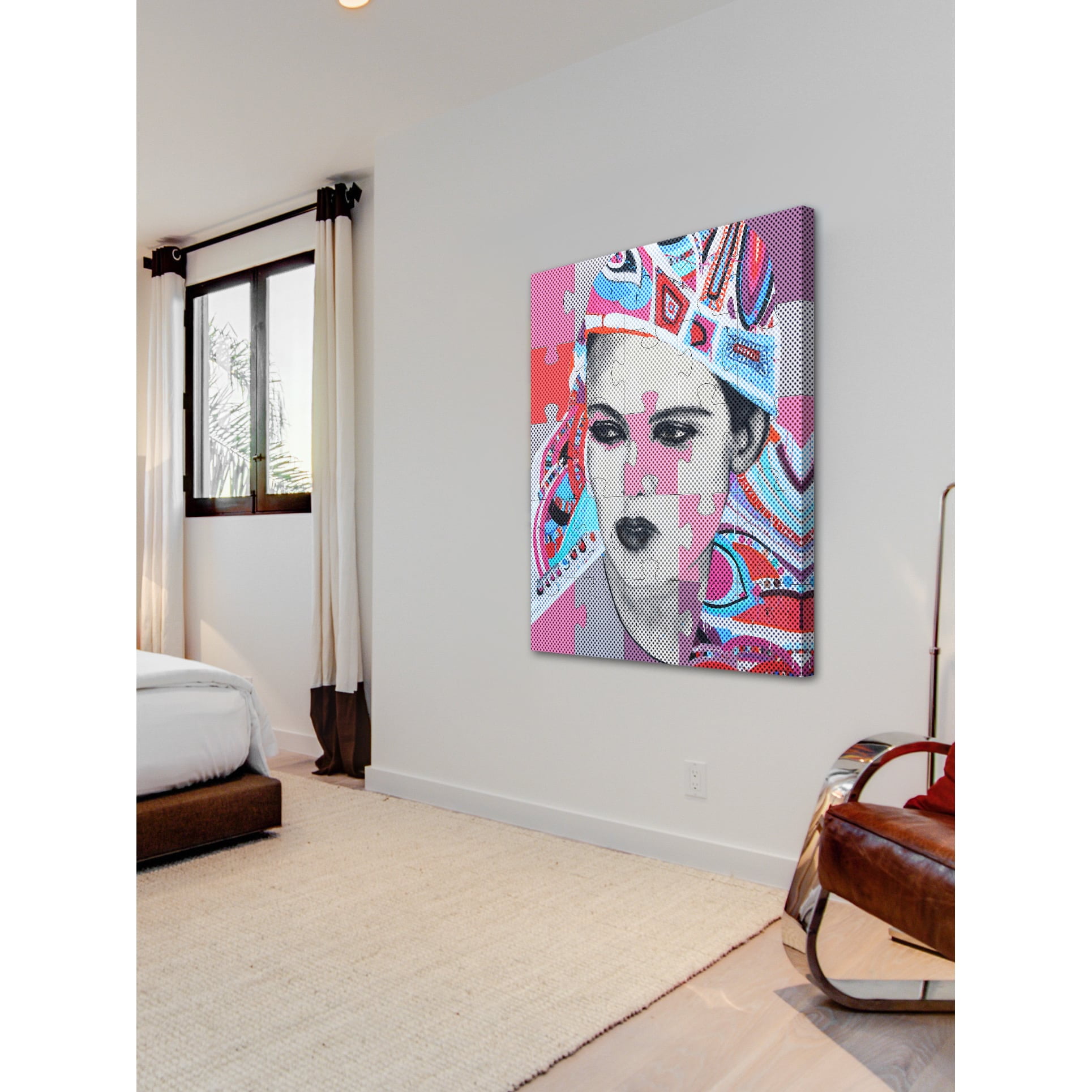 Pensive Beauty Painting Print on Wrapped Canvas