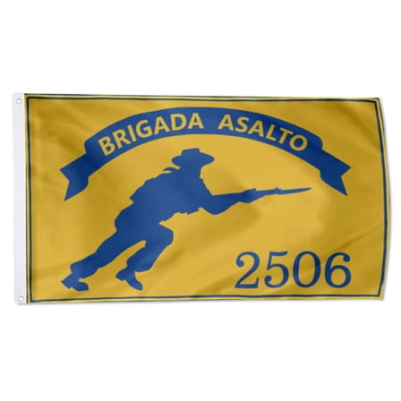 Yanbooch Brigada de Asalto 2506 Cuba Flag banner with Grommets Man cave Decor 3x5Feet