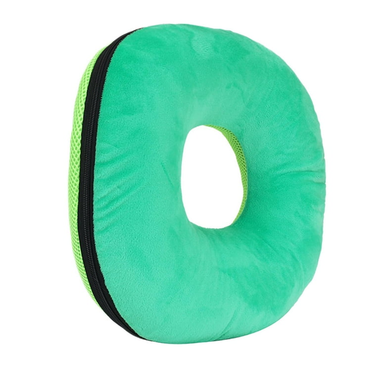 Portable Donut Pillow Tailbone Hemorrhoid Cushion Waterproof Removable  Cover Bed 