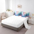 thumbnail image 3 of Erosebridal Teen Flower Octopus Bedding Sets Twin Size,Cartoon Sealife Comforter Sets with Sheets,Marine Room Decorative,Breathable,7pcs, 3 of 6