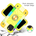 thumbnail image 4 of iPhone 12 Mini Case 5.4 Inch - TECH CIRCLE Heavy Duty Protective Shockproof Plastic/Silicone Case Drop Proof Rugged Colorful Cute Cover with Cell Phone Ring Holder Stand (G Yellow Green), 4 of 8