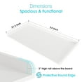 thumbnail image 3 of Kaboon Washer Dryer Countertop with Edge Rails, 27.5" x 54", White, 3 of 6