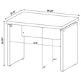 thumbnail image 5 of Skylar 39-inch Engineered Wood Writing Desk Cappuccino, 5 of 5