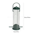 thumbnail image 2 of Plastic Bird Feeder With Wire Grids, Hanging Hook Included, Perching And Clinging Footholds, Attracts And Feeds Wild Birds In Garden, 2 of 8