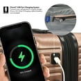 thumbnail image 3 of Travel Select Sunny Side 3PC Hardside Spinner Suitcase Luggage Set with USB Port (22/26/30”), Rose Gold, 3 of 8